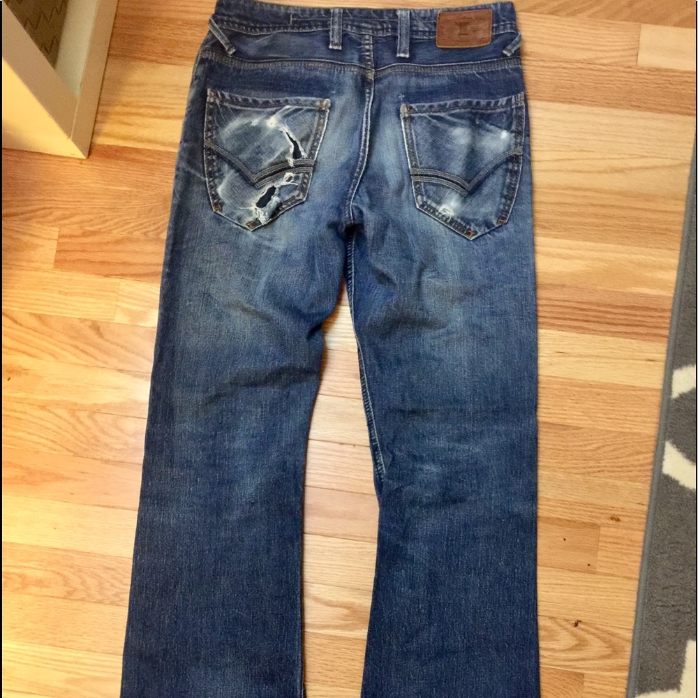 Zara European vintage button fly jeans
